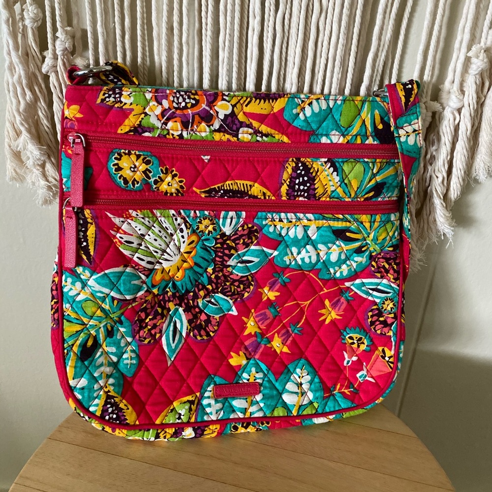 Vera Bradley Triple Zip Hipster Crossbody Bag